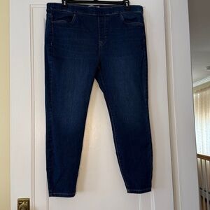 Sonoma Pull-On Jeans 16W | Plus Size Stretch Denim | Elastic Waist | Comfort Fit